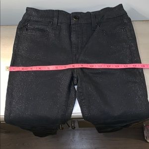 Nordstrom sparkly mid rise black skinny jeans 26W